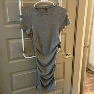 Grey tshirt bodycon dress